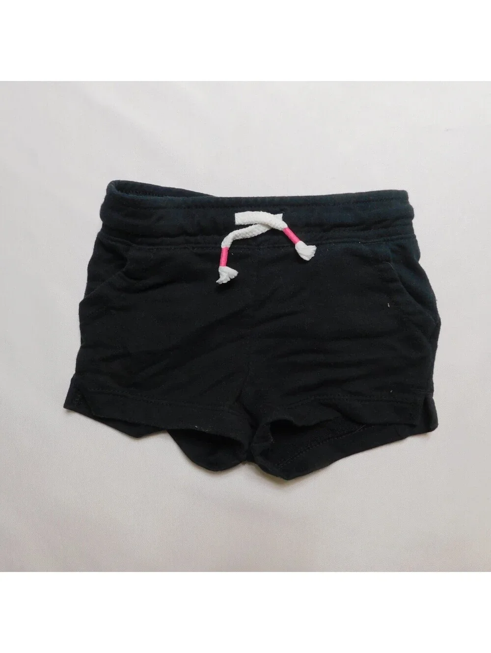 Cat & Jack Toddler Girls Black Pull On Shorts Size 18M Cotton Blend Drawstring